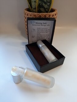 Massage roller met Honing Jade natuursteen