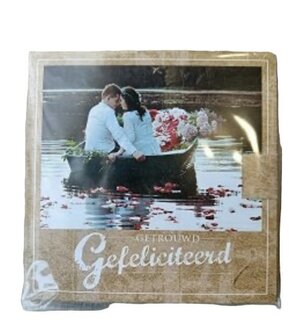 Geurdoosje gefeliciteerd getrouwd