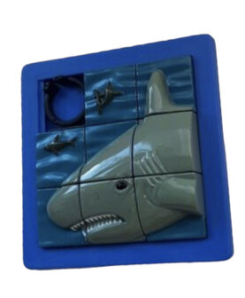 Schuifpuzzel haai 3d