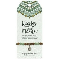 Armband kusjes voor de leukste mama