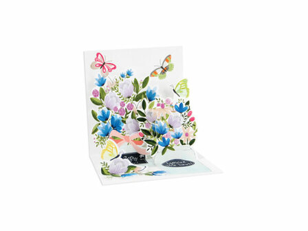 Mini pop card happy day open kaart