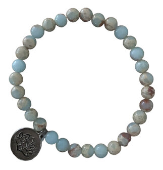 Dames armband met bedel met lotusbloem Larderiet