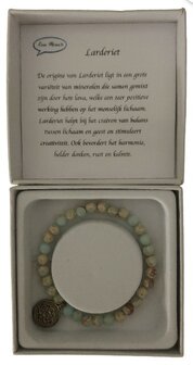 Dames armband met bedel met lotusbloem Larderiet