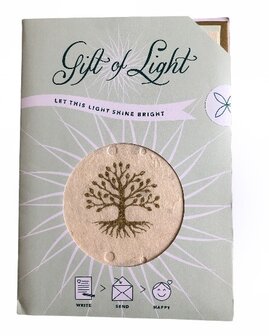 Gift of Light levensboom in geschenkverpakking