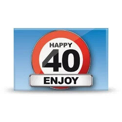 Magneet Happy 40 Enjoy