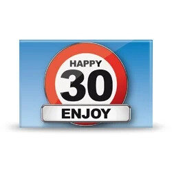 Magneet Happy 30 Enjoy