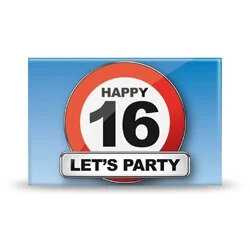 Magneet Happy 16 Let&#039;s Party