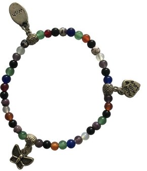 Kinderarmband met 3 bedeltjes