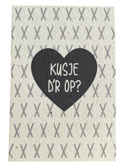 Bloeikaart Kusje d&#039;r op?