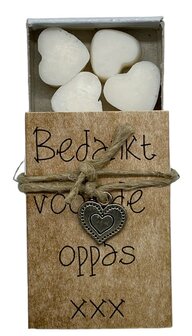 Bedankt voor de oppas xxx (zeepjes)