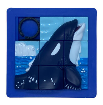 Schuifpuzzel Orka 3d