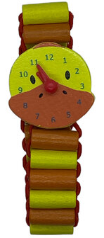 Houten horloge Eend