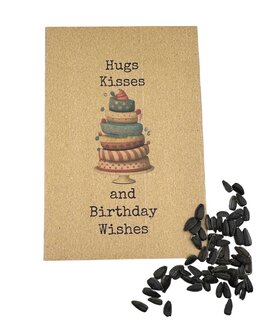 Hugs Kisses and Birthday Wishes (zonnebloemzaden)