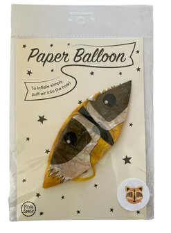 Ballon van papier wasbeer