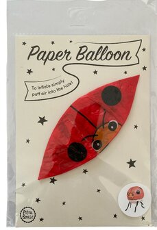 Ballon van papier Lieveheersbeestje