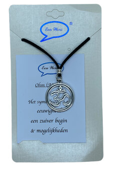 Veter ketting Ohm (AUM) zwart