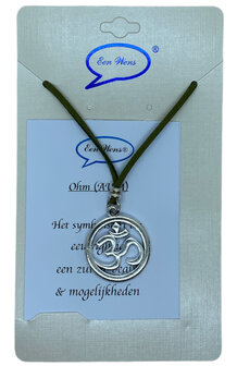 Veter ketting Ohm (AUM) groen