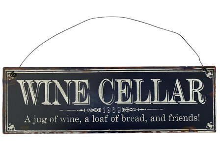 Metalen bord Wine cellar
