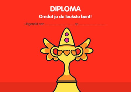 Softcover Bumba boek met 24 uitscheurbare diploma&#039;s