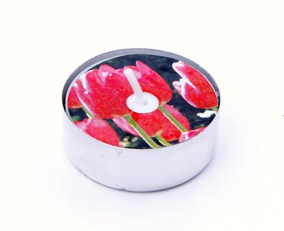 Roze Tulpen Waxinelichtjes 