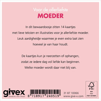 Brievenbuscadeau moederdag &ndash; doosje vol liefde met kaartjes