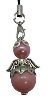 Close-up van sierengel roze parelmoer