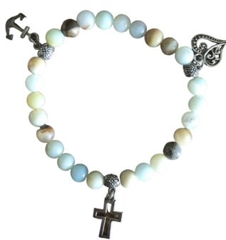 Amazoniet armband cadeau voor balans en bescherming