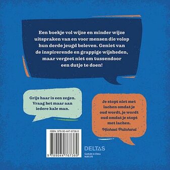 Hardcover boek Oud is het nieuwe goud met positieve kijk op ouder worden