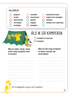 Detailpagina met kleurrijke platen en schrijfruimte