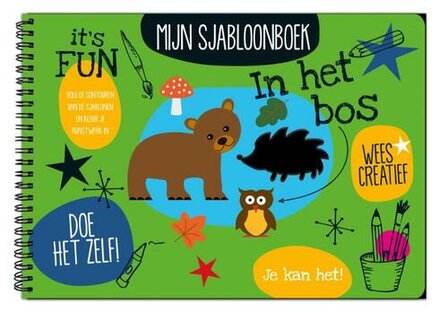 Sjabloonboek In het Bos &ndash; creatieve inhoud met bosdieren