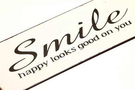 Smile happy looks good on you