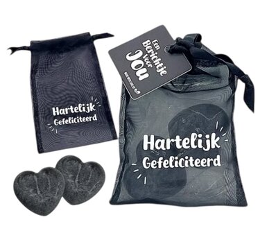 Amber geurblokje in hartvorm, perfect als hartelijk gefeliciteerd cadeau