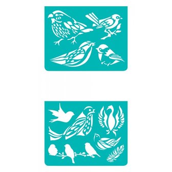 Djeco sjablonen birds