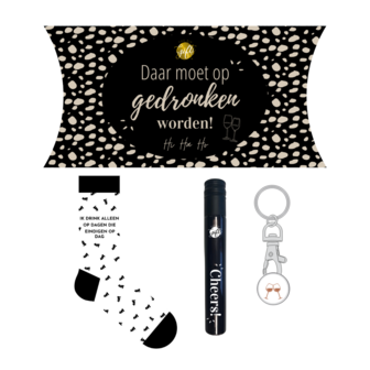 Cadeau alcohol set Daar Moet Op Gedronken Worden