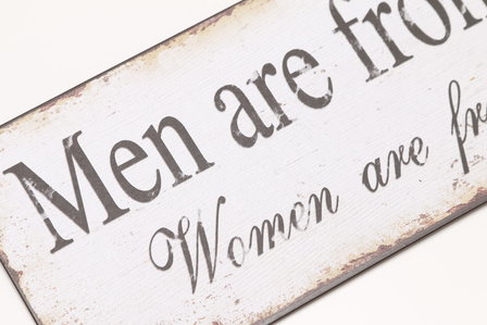 Men are from mars..