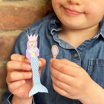 Doe-het-zelf zeemeermin pop set &ndash; creatief knutselpakket kind