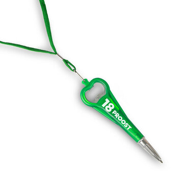 Origineel cadeau 18 jaar &ndash; pen opener met koord