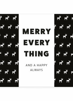 Chocolade reep Merry Everything kerstcadeau in luxe verpakking