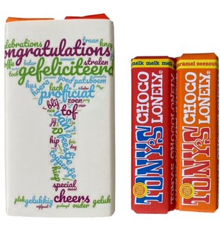 ony&rsquo;s Chocolonely Gefeliciteerd &ndash; brievenbus chocolade melk karamel zeezout