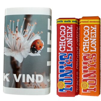 Ik vind je lief Tony&rsquo;s Chocolonely chocolade cadeau liefde