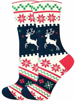 kerstsokken rendier maat 38-45 &ndash; kerst ontwerp