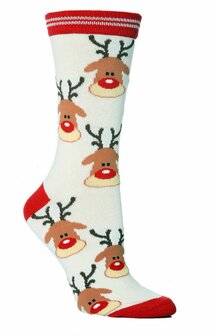 sokken met kerstthema Rudolf rendier