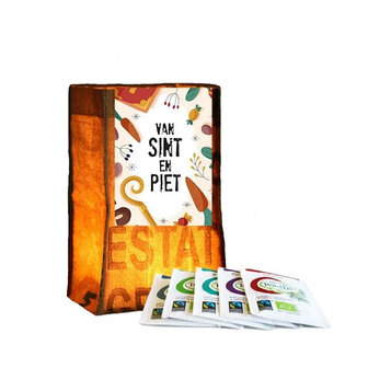 theelichtje met fair trade thee &ndash; origineel Sinterklaas cadeautje