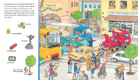 Speurboek met voertuigen en voorleestekst