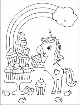 Afscheurbare kleurplaten van eenhoornsmet handige afscheurbare bladzijden