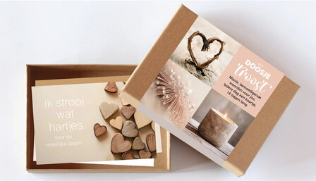 Doosje Troost met 14 bemoedigende kaartjes