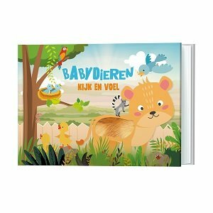 Baby dieren kijk en voel hardcover boek