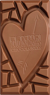 Chocoladereep met tekst Hartstikke dol op jou