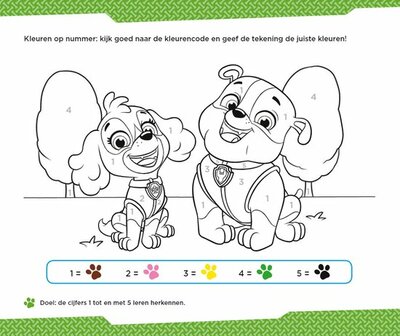 Telboek Paw Patrol 4-5 jaar