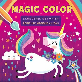 Magisch waterkleurboek van unicorns met vierentwintig uitscheurbare platen